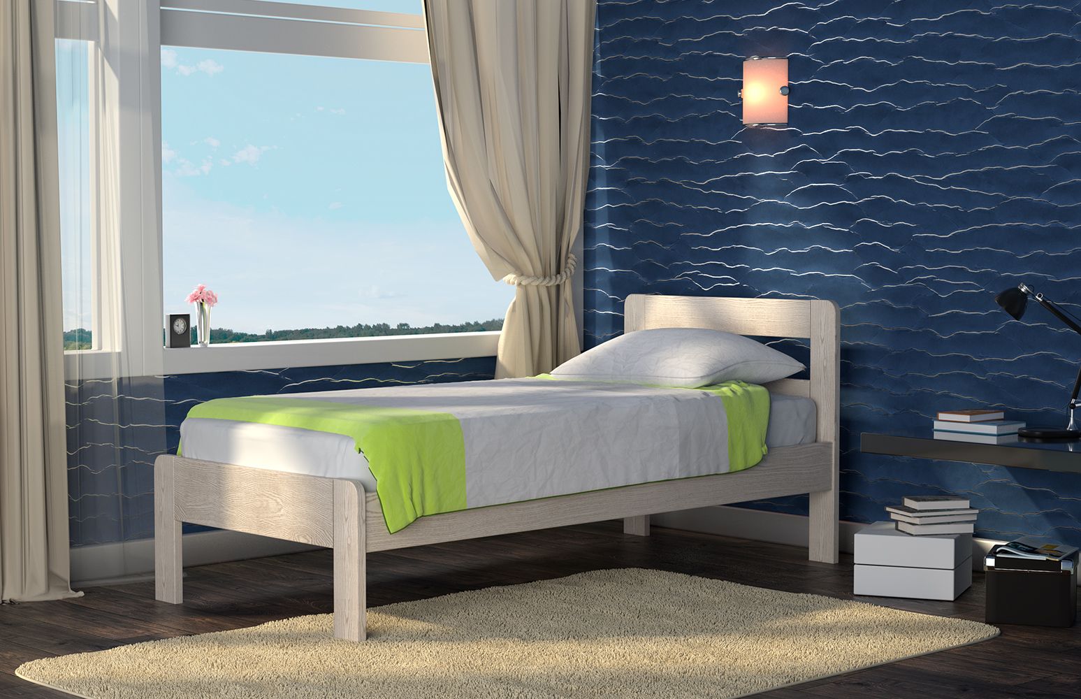 Изображение товара кровать Dreamline Кредо 1 (ясень)